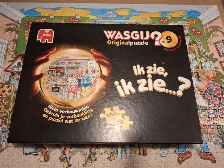 13500 Wasgij Original puzzel, nr 9, compleet, Jumbo, Hobby en Vrije tijd, Denksport en Puzzels, Zo goed als nieuw, Legpuzzel, 500 t/m 1500 stukjes
