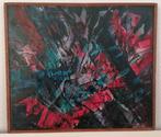 “Explosie van kleuren” Schilderij op paneel, gesigneerd, Ophalen of Verzenden