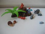 playmobil bosdieren bij stronk dassen egels eekhoorns, Ophalen of Verzenden, Zo goed als nieuw