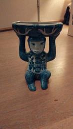 Blauw-wit Apen schaaltje - Decoratief en Uniek, Ophalen of Verzenden