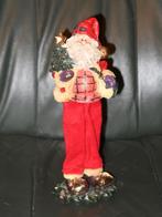 deco kerstman beeldje 24 cm, Father Christmas voor kerst, Diversen, Kerst, Verzenden, Zo goed als nieuw