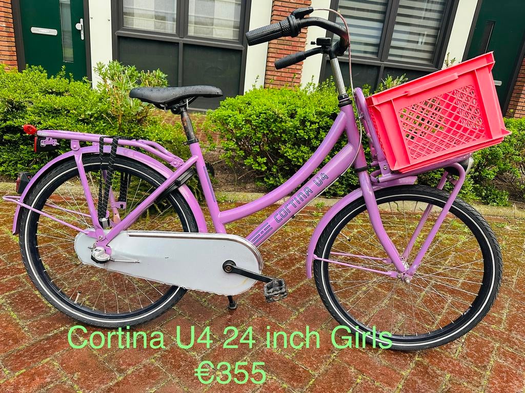 24 en 26 inch meisjesfietsen Cortina Alpina Batavus topstaat, Ophalen of Verzenden, Zo goed als nieuw, 24 inch, Versnellingen