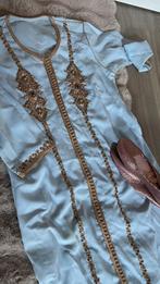 Elegante Marokkaanse jurk - Lichtblauw met goud borduurwerk, Ophalen of Verzenden, Zo goed als nieuw, Meisje, Jurk of Rok