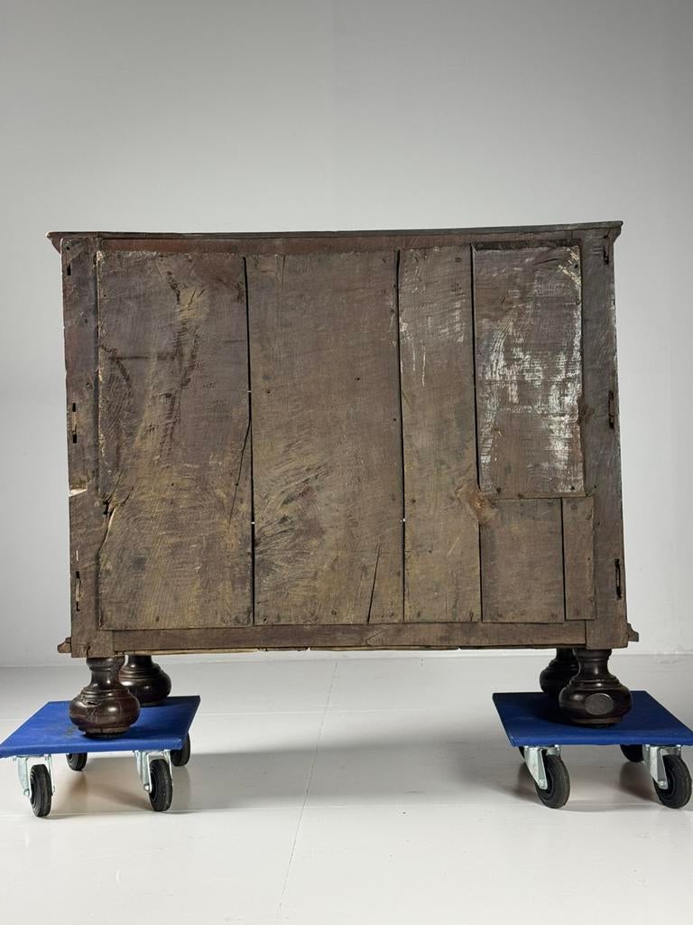 Ladekast Engels antiek 17e eeuw eiken, Ophalen, Gebruikt, Eikenhout, Minder dan 100 cm