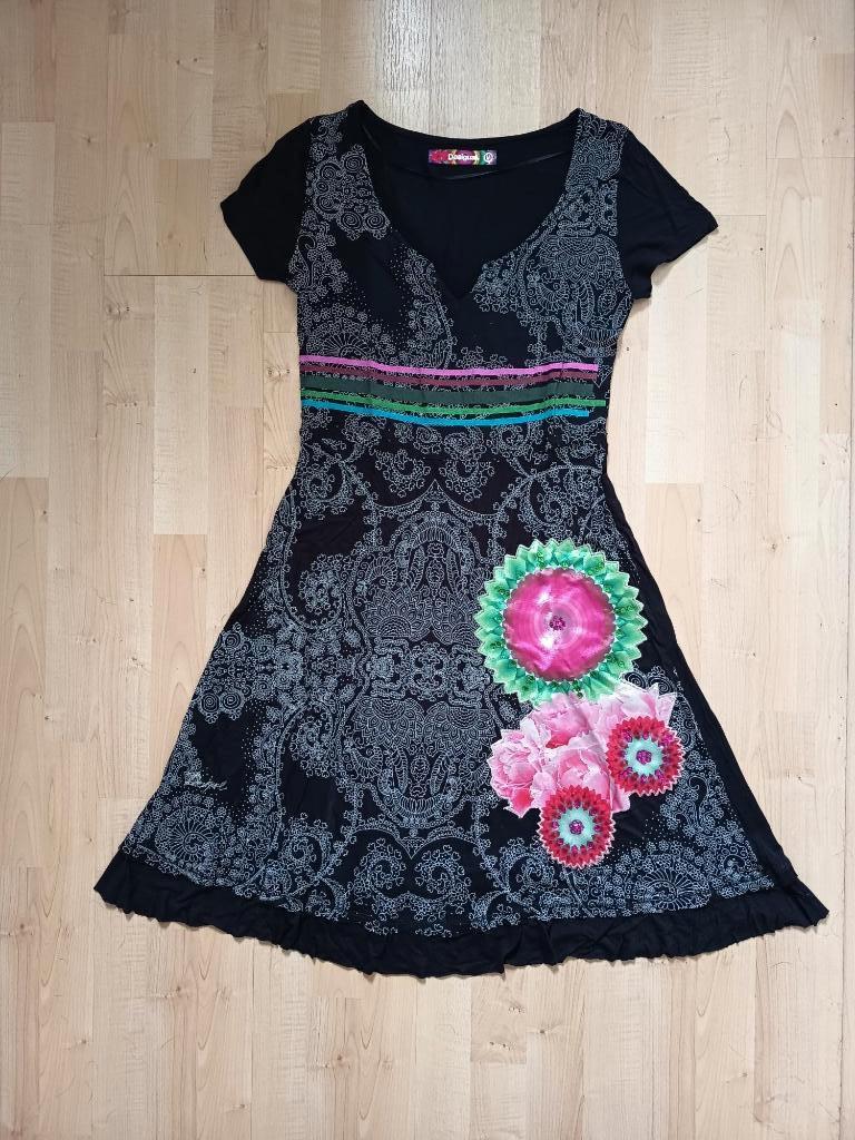 Mooie DESIGUAL tuniek maat M, Maat 38/40 (M), Zwart, Ophalen of Verzenden, Zo goed als nieuw