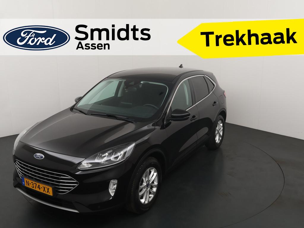 Ford Kuga 1.5 EcoBoost 150 pk Titanium | Trekhaak | LED | Wi, Auto's, Ford, 150 pk, Zwart, Bedrijf, Handgeschakeld