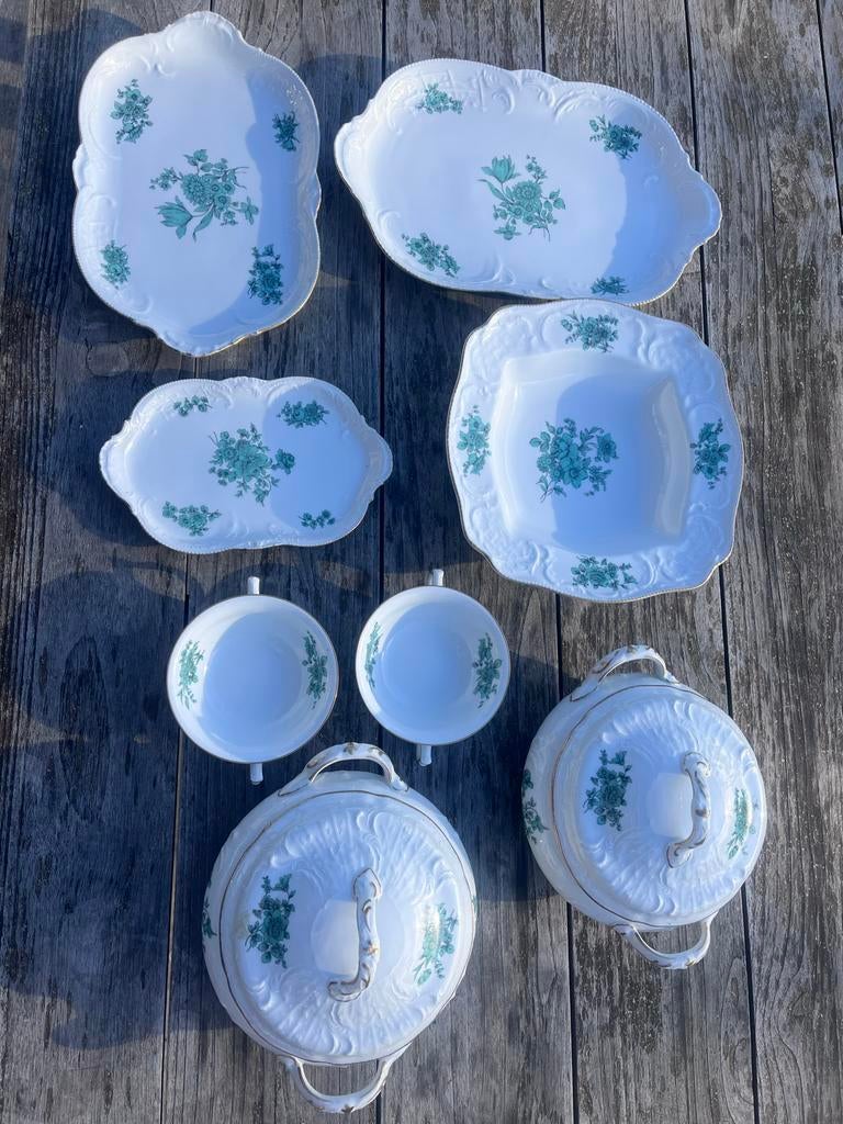 Rosenthal Sanssouci Servies - Groen Bloemmotief, Ophalen