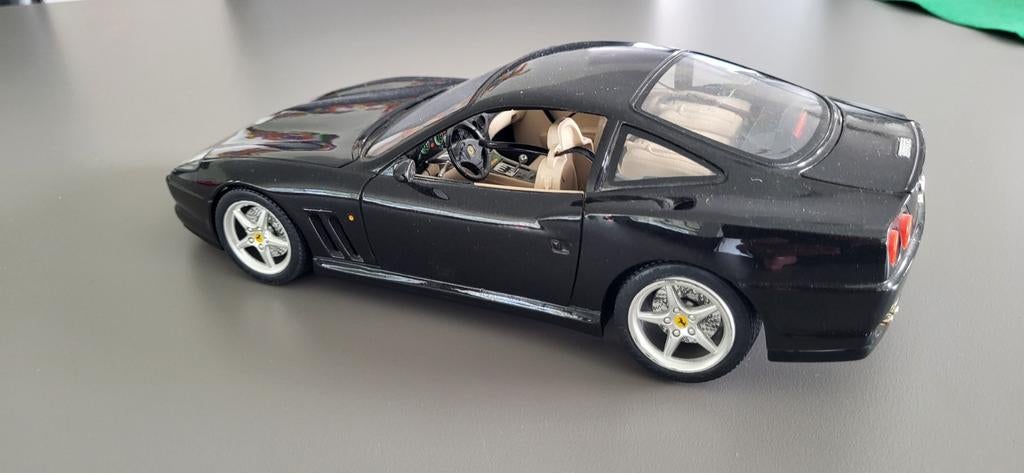 Ferrari 550 Maranello modelauto - Zwart, Ophalen of Verzenden