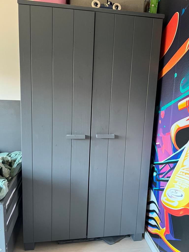 Woood Dennis kledingkast kinderkamer tienerkamer, Ophalen, Zo goed als nieuw, 50 tot 75 cm, 150 tot 200 cm
