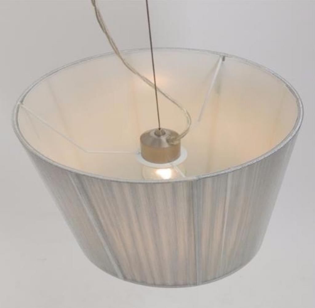 Stijlvolle hanglamp met stoffen kap, Ophalen of Verzenden, Zo goed als nieuw, Minder dan 50 cm