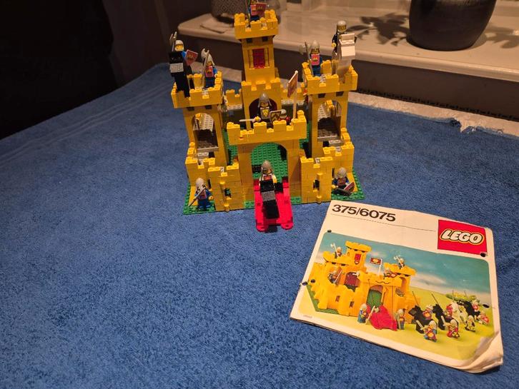 Lego 375 Ridderkasteel - Vintage!, Kinderen en Baby's, Speelgoed | Duplo en Lego, Gebruikt, Lego, Complete set, Ophalen of Verzenden