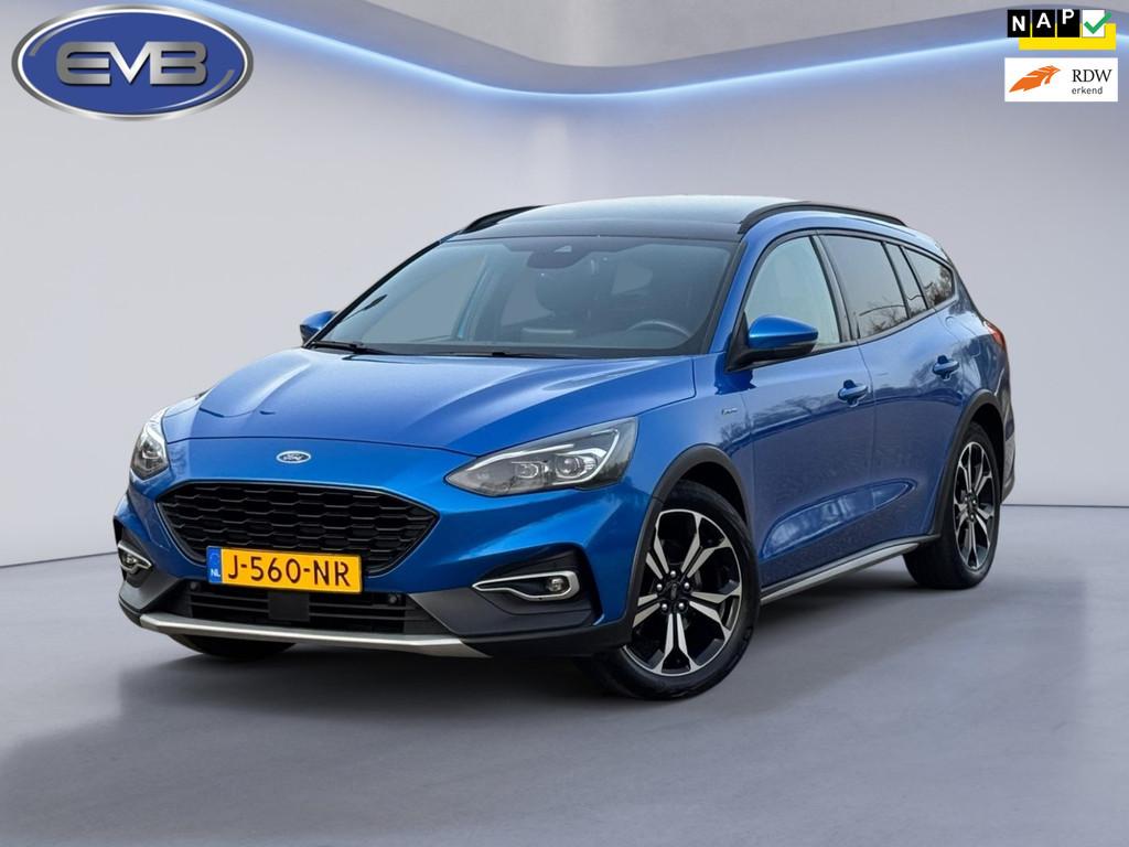 Ford Focus Wagon 1.0 EcoBoost Hybrid Active X Business, pano, 125 pk, Gebruikt, Blauw, Origineel Nederlands