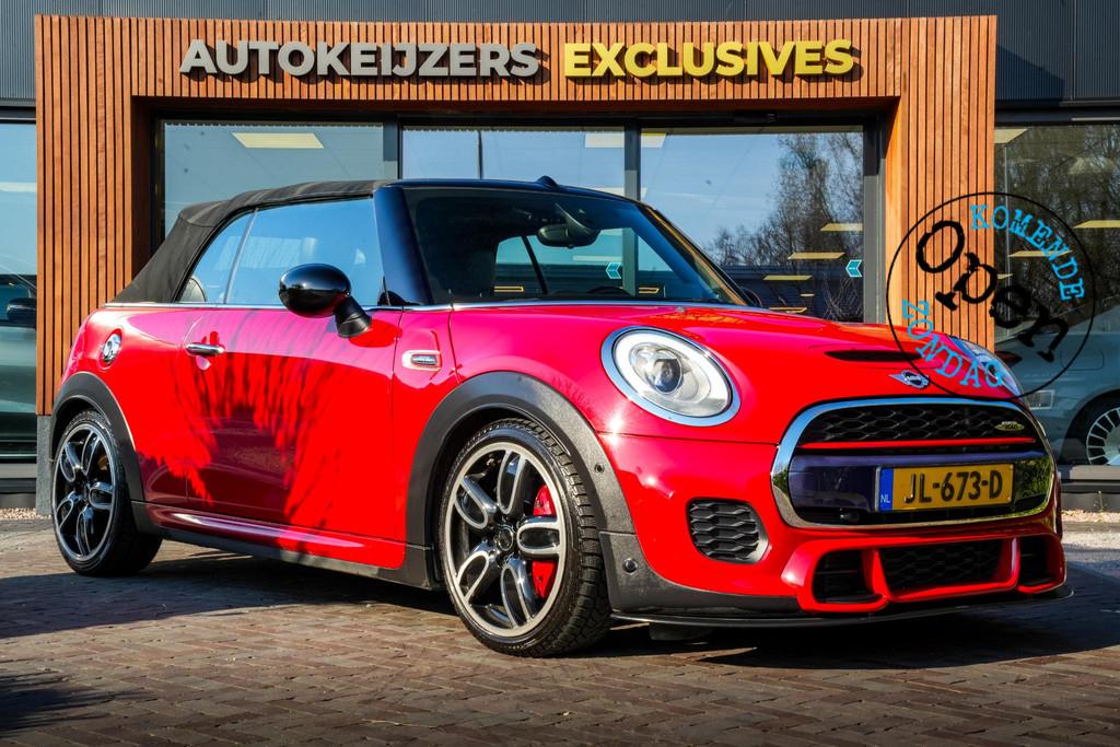 Mini Mini Cabrio 2.0 John Cooper Works Chili Open Dak Adapt., Auto's, Mini, Bedrijf, Te koop, Cabrio, ABS, Achteruitrijcamera