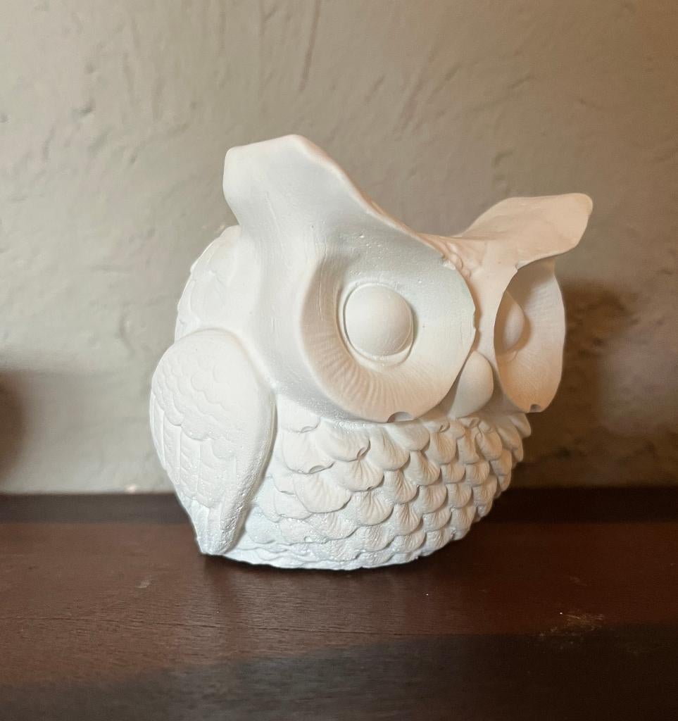 Uil plantenbakje, Overige materialen, Info@kinderworkshops-petra-dongen.nl, Rond, Nieuw