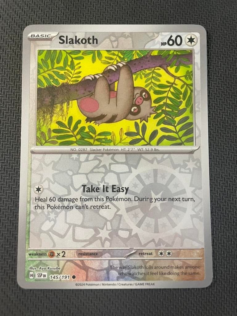 Slakoth 145/191 Reverse Holo Surging Sparks Packfresh, Verzenden, Zo goed als nieuw