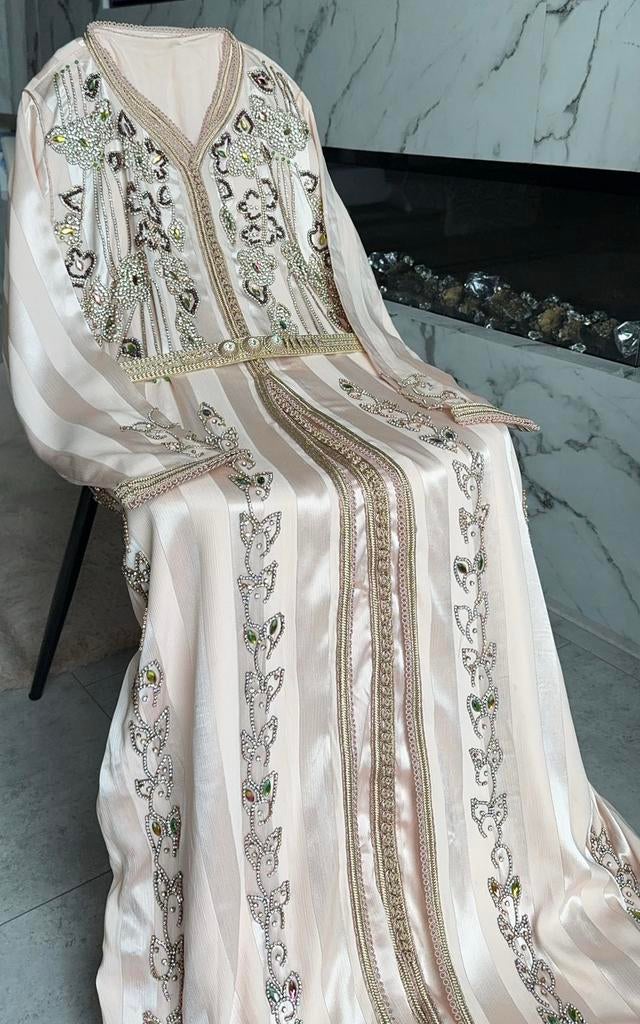 Marokkaanse takchita, Kleding | Dames, Gelegenheidskleding, Maat 38/40 (M), Overige typen, Blauw, Ophalen of Verzenden