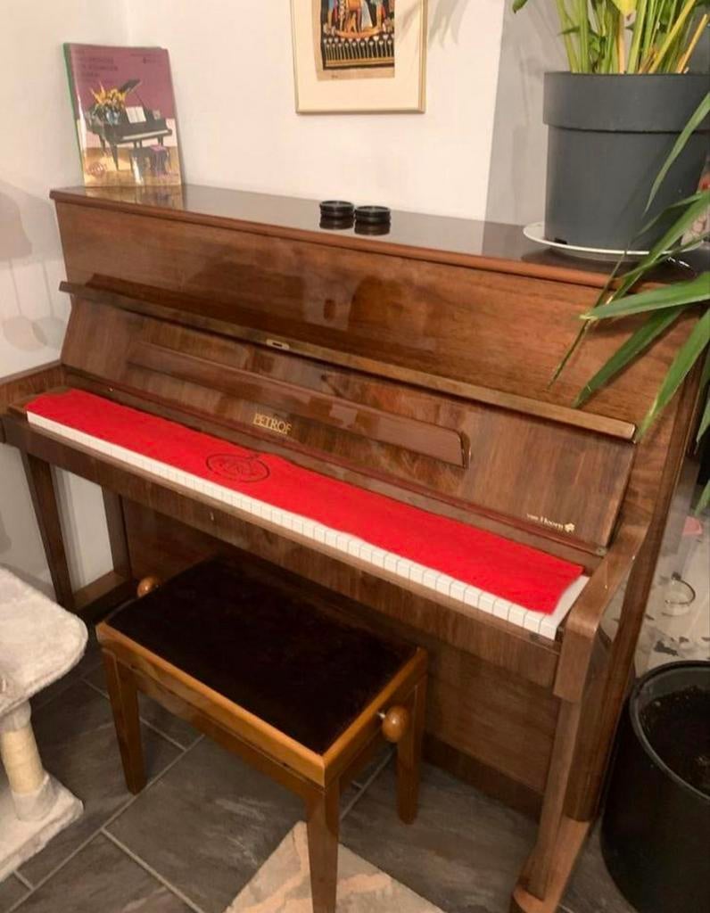 Petrof piano, Muziek en Instrumenten, Piano's, Ophalen, Gebruikt, Bruin, Piano