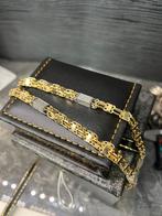 14k gouden ketting magnum schakel 70cm, Ophalen of Verzenden, Zo goed als nieuw, Goud