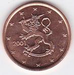 5 eurocent 2001 Finland UNC. (uit de rol), Ophalen of Verzenden, Finland, 5 cent, Losse munt