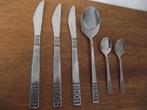 6 stuks RVS zwart Fleur de lis bestek Cortina Japan 1960 p s, Antiek en Kunst, Ophalen of Verzenden