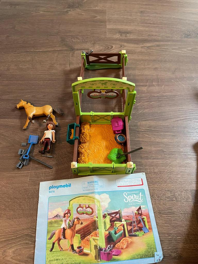 Playmobil 9478 Spirit & paardenbox, Kinderen en Baby's, Speelgoed | Playmobil, Ophalen of Verzenden, Zo goed als nieuw