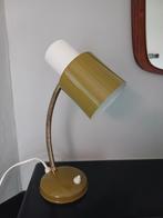 HALA - Olijfgroen/witte Tafellamp - Vintage jaren 60-70, Gebruikt, Ophalen of Verzenden, Industrieel Vintage, Metaal