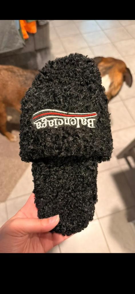 Balenciaga Slides, Ophalen of Verzenden, Zo goed als nieuw, Zwart, Slippers