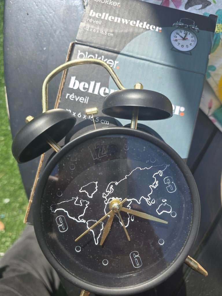 Bellenwekker met wereldkaart d17, Ophalen of Verzenden