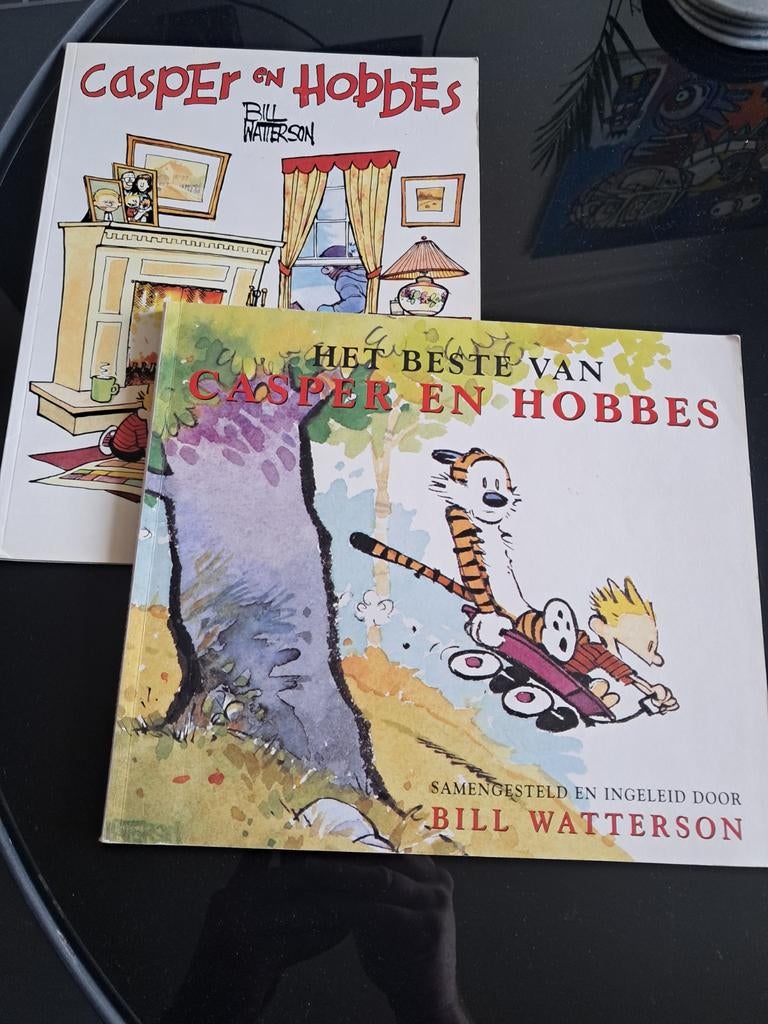 CASPER EN HOBBES.     Nr 1 + HET BESTE VAN, Boeken, Eén stripboek, Ophalen of Verzenden, Gelezen