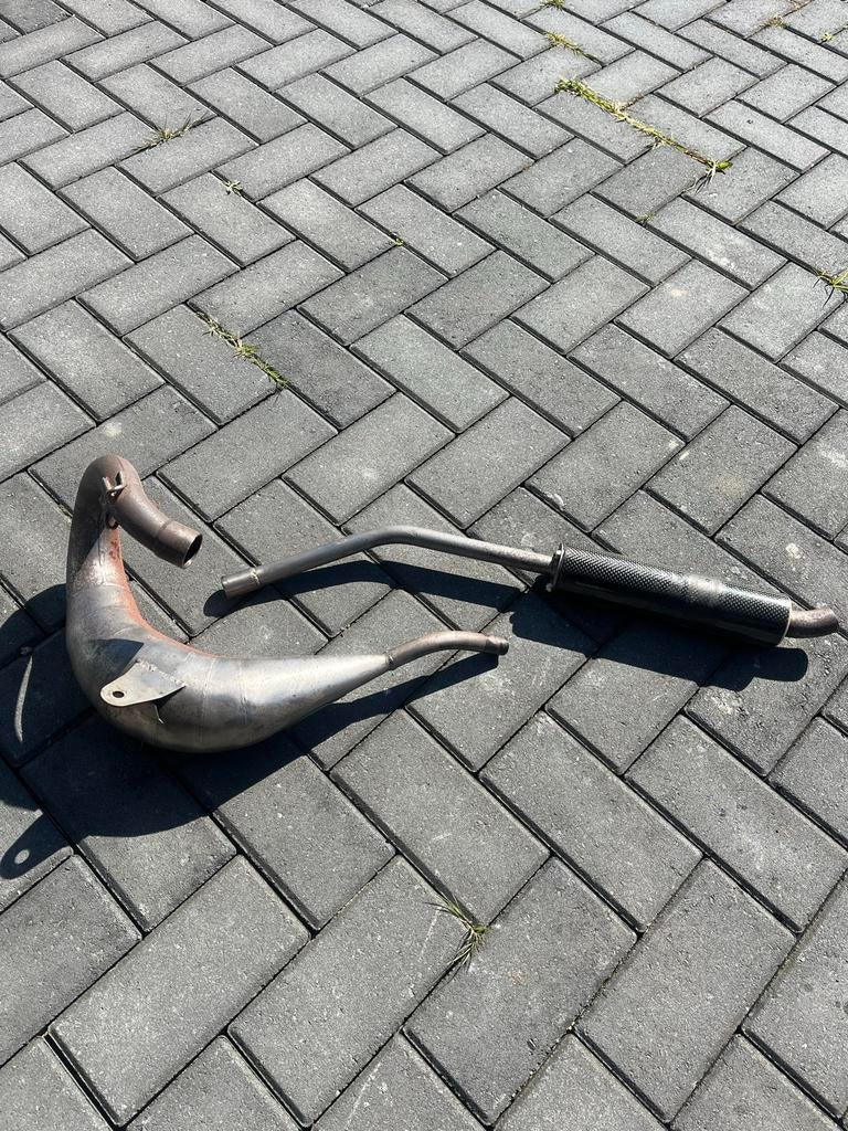 Derbi uitlaat SCR Corse Raceline 70/80, Fietsen en Brommers, Brommeronderdelen | Algemeen, Gebruikt, Uitlaat, Ophalen of Verzenden