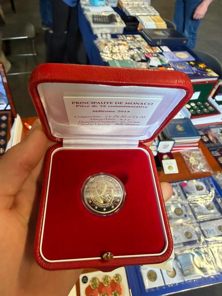 Monaco 2 euro 2018 Francois joseph Bosio, Postzegels en Munten, Munten | Europa | Euromunten, Ophalen of Verzenden, Monaco, 2 euro
