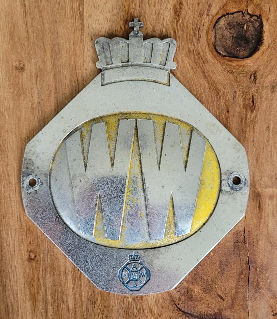 Uniek vintage ANWB Wegenwacht embleem, Ophalen of Verzenden, Gebruikt