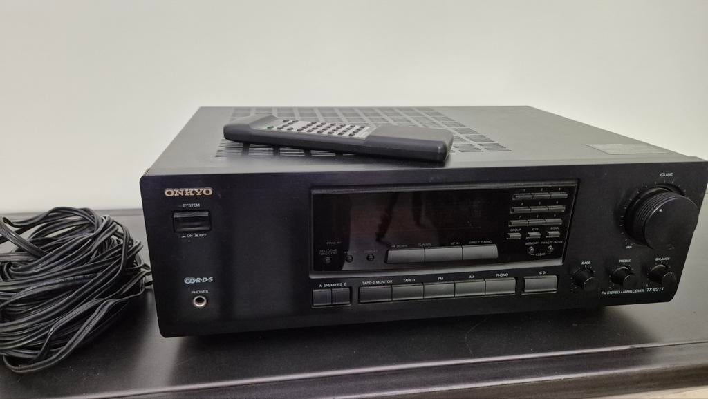 Onkyo TX-8211 Stereo Receiver Versterker, Audio, Tv en Foto, Versterkers en Receivers, Ophalen, Zo goed als nieuw, 60 tot 120 watt