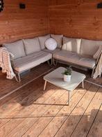 Tuinset loungebank beige, Tuin en Terras, Tuinsets en Loungesets, Ophalen, 5 zitplaatsen, Gebruikt, Aluminium
