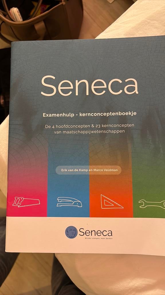 Seneca kernconceptenboekje inclusief leerhulp, Boeken, Ophalen of Verzenden, Zo goed als nieuw, Erik van de Kamp, Nederlands