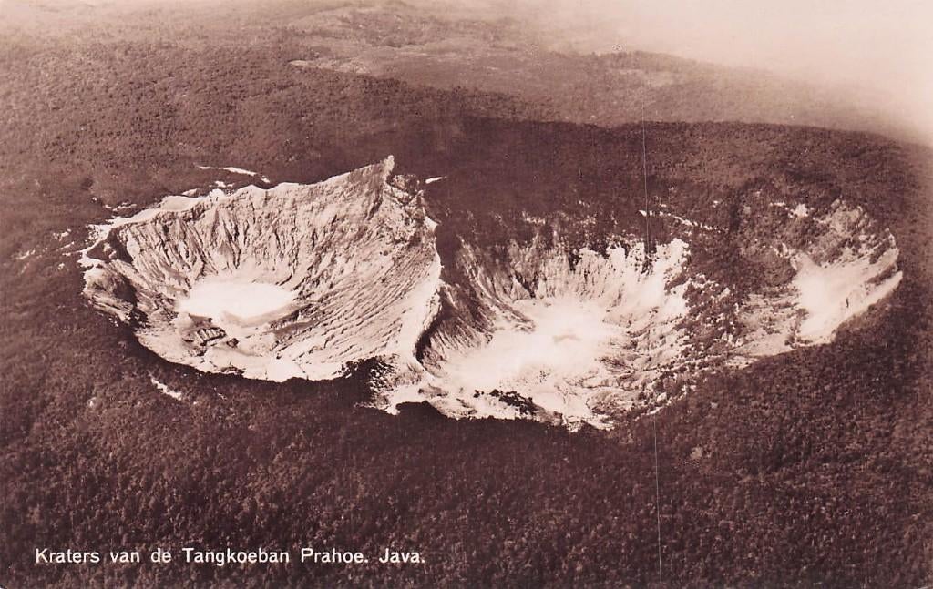 Nederlands Indië Java - Kraters v.d. Tangkoeban Prahoe, Ophalen of Verzenden, Voor 1920, Ongelopen, Buiten Europa