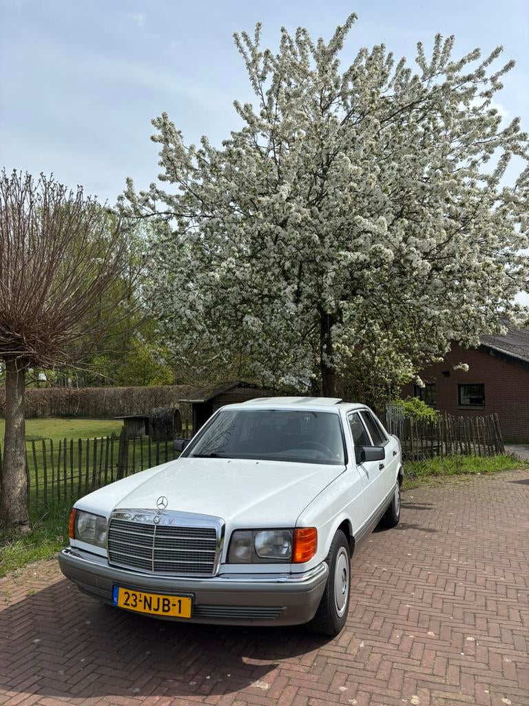Mercedes-Benz S-Klasse 2.6 260 SE AUT K6 1986 Wit, Auto's, Automaat, Wit, Particulier, Sedan