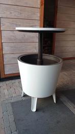 Witte bijzettafel met koeler / ijskoeltafel, Ophalen