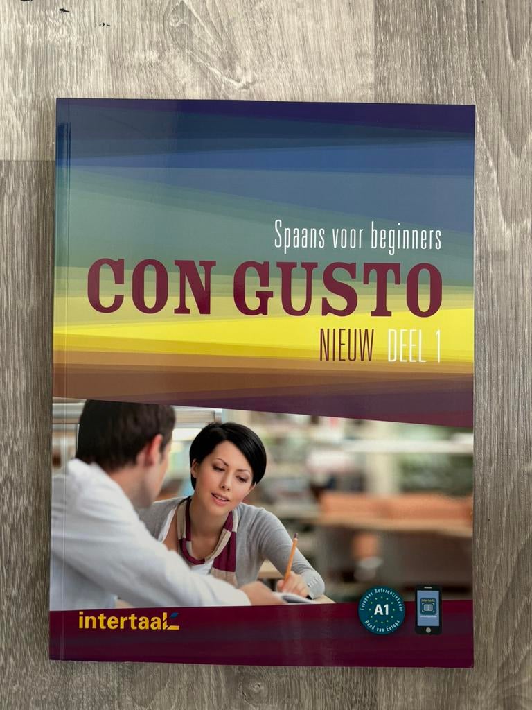 Con gusto nieuw 1 + werkboek, Boeken, Ophalen of Verzenden, Zo goed als nieuw, Ribas, Nederlands