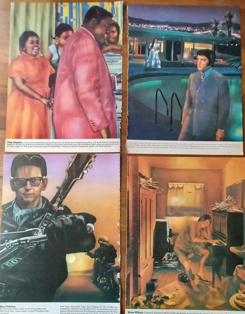 Animaties van pop -en rocksterren  uit 'Rock Dreams'  /1973, Verzenden, 1980 tot heden, Tijdschrift