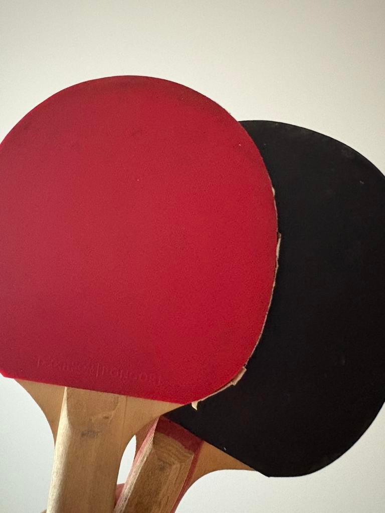 Pingpong bats te koop! Nu met gratis tafeltennistafel, Ophalen of Verzenden, Zo goed als nieuw, Tafel Indoor