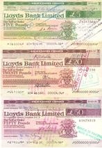 LLOYDS BANK LIMITED    5  - 20 - 50 POUNDS, Postzegels en Munten, Bankbiljetten | Nederland, Ophalen of Verzenden, Euro's, Setje