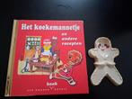 Gouden (kook)boek met koekemannetje *eureka*, Fictie algemeen, Zo goed als nieuw, N. Denekamp, Gouden boekje