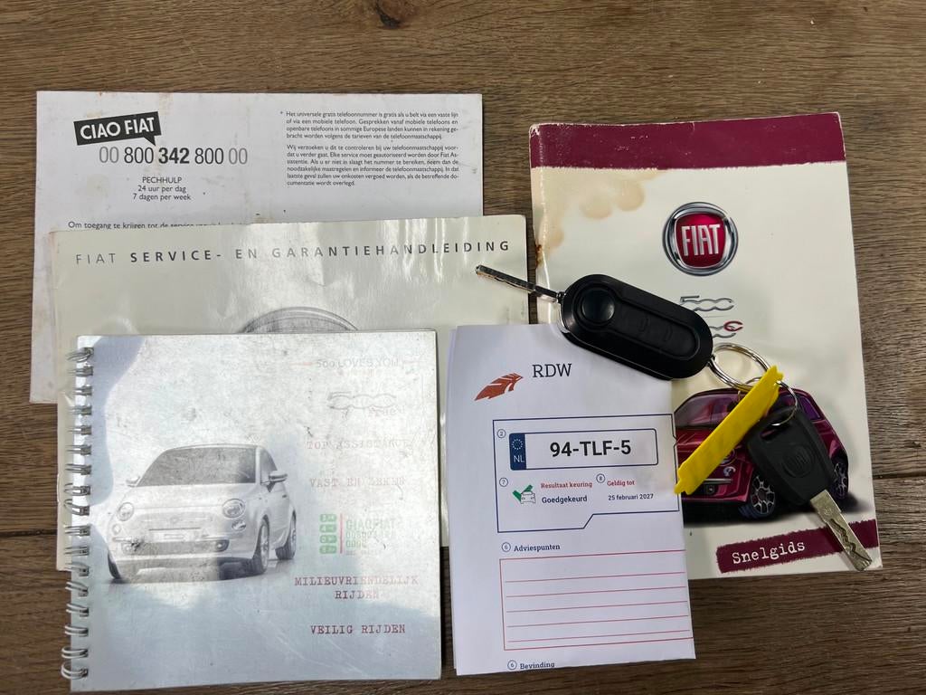Fiat 500 0.9 TwinAir Plus | Pano | NAP | Onderhouden, Voorwielaandrijving, Euro 5, 86 pk, Gebruikt