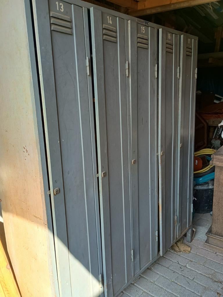 Originele Overtoom industriële lockerkast - 1.80m hoog, Ophalen, Gebruikt, Industrieel