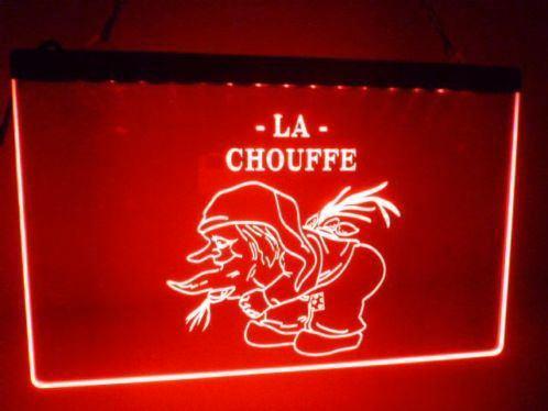 La chouffe bier reclame verlichting en veel andere leuk kado, Verzamelen, Merken en Reclamevoorwerpen, Zo goed als nieuw, Reclamebord