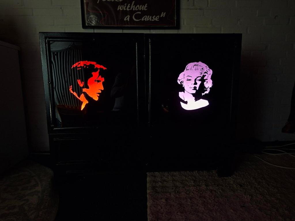 Prachtige Elvis mp3 jukebox in vintage Wurlitzer kabinet, Ophalen, Gebruikt, 1970 tot heden, Overige merken