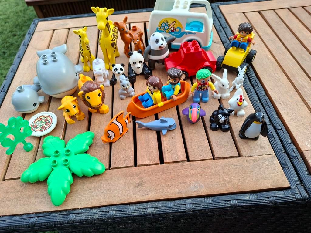 Partij Duplo blokken en figuren, Ophalen of Verzenden