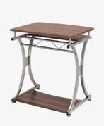 Compact computerbureau met uitschuifbaar toetsenbordblad, Ophalen, Opbergruimte, Hout, Overige merken