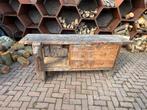 Mooie houten timmermans werkbank, Doe-het-zelf en Verbouw, Werkbanken, Ophalen, Gebruikt, Bankschroef